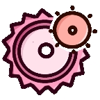 齿轮辅助粉色正版