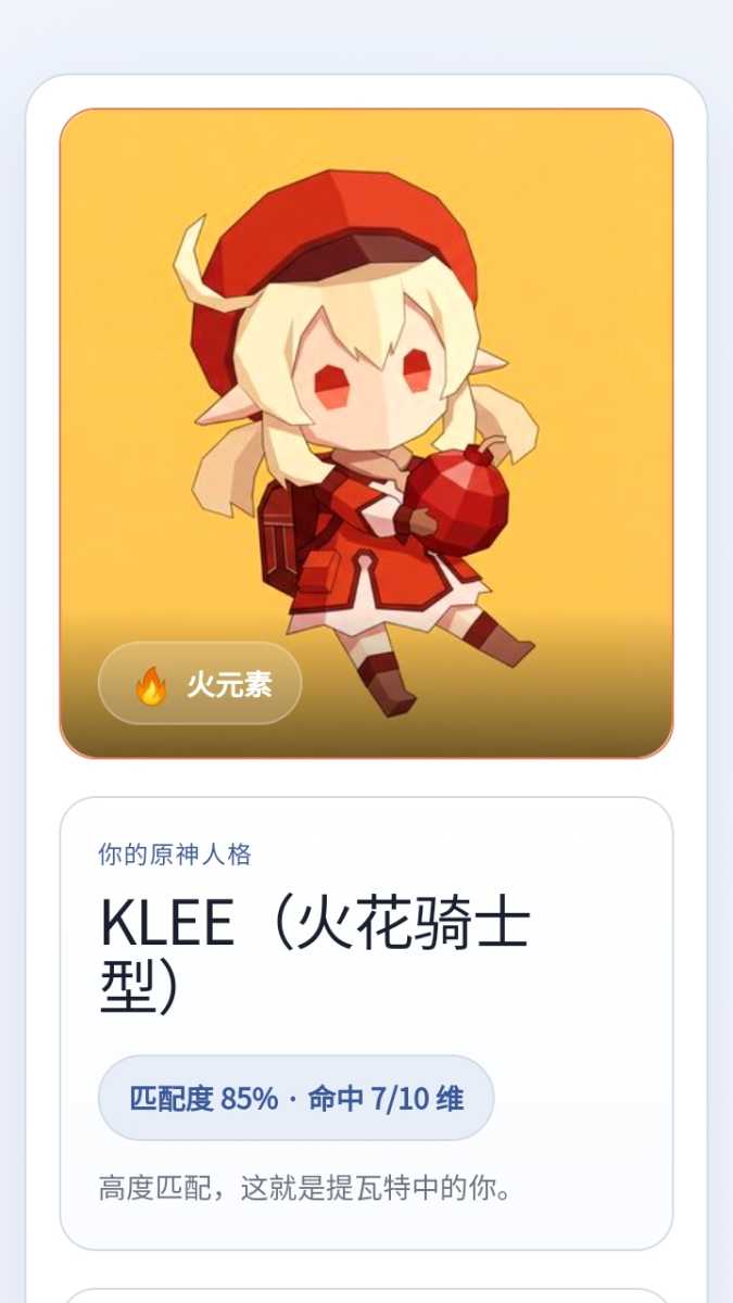 sbti原神人格测试 截图