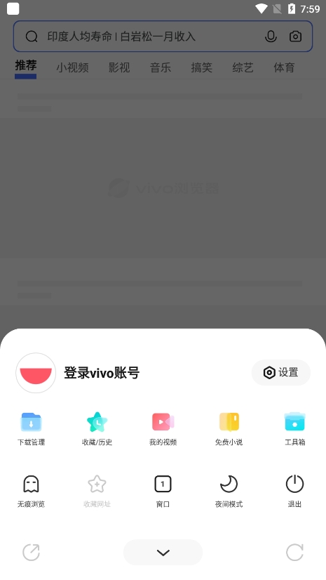 vivo浏览器 截图