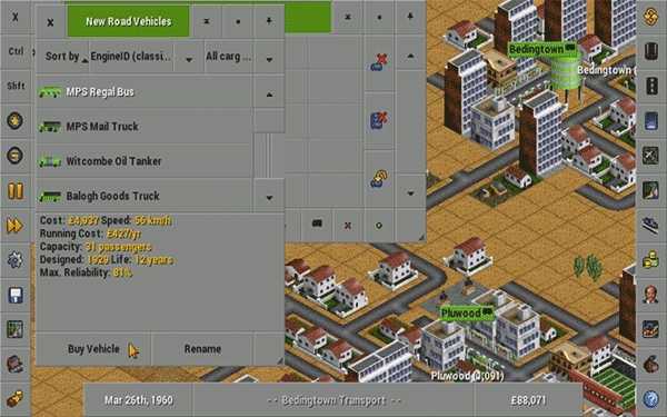 OpenTTD 截图