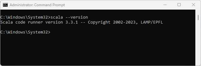 Scala Version Windows