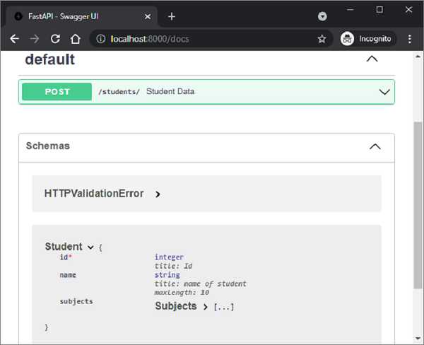 FastAPI Request Body