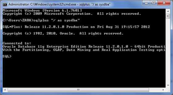 PL/SQL Command Prompt