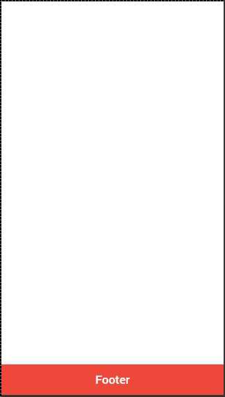 Ionic Javascript Footer