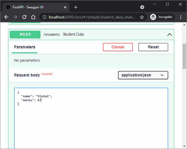 FastAPI Request Body