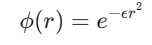 Gaussian RBF Interpolation Formula