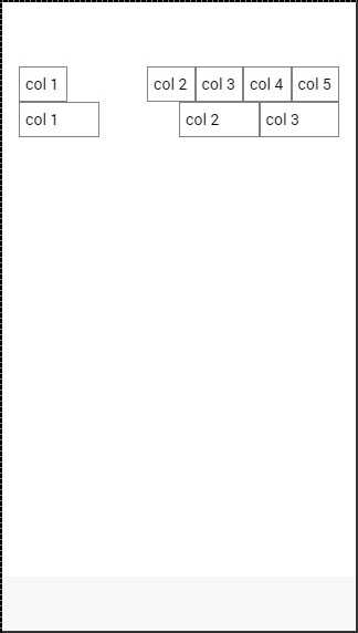 Ionic Grid Offset