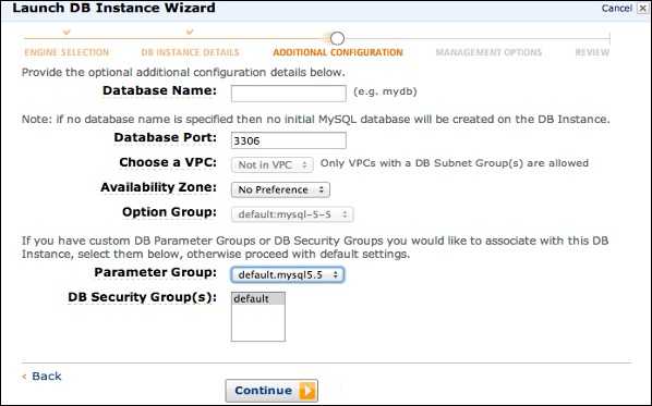DB Security Group