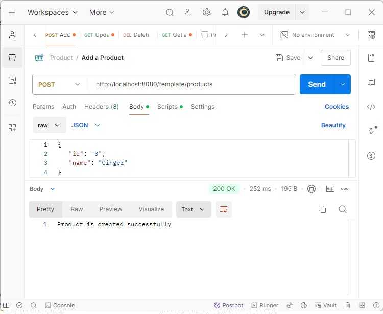 Create Products POST