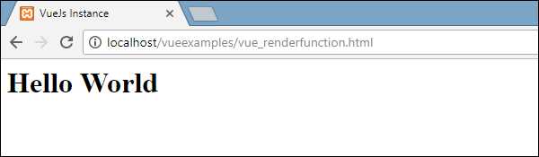 Render Function