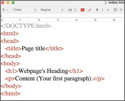 TextEdit - HTML Editor
