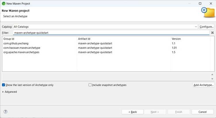 Create Project Wizard