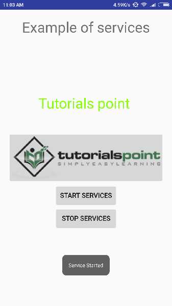 Android Service Start