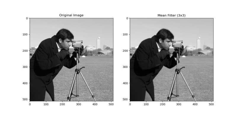 Mean Filter Example