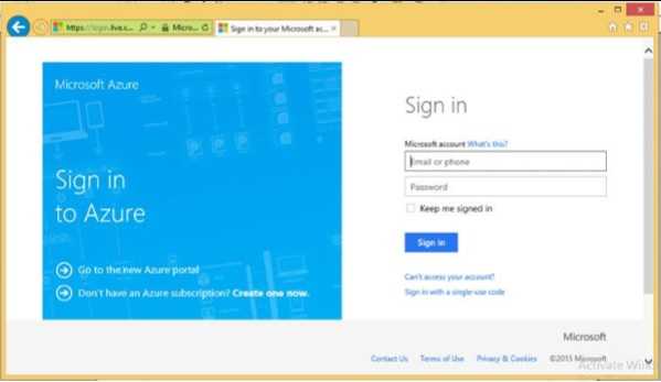Sign In To Azure