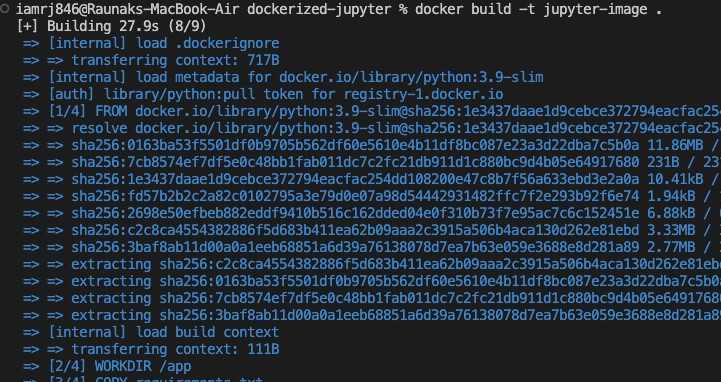 Building the Jupyter Image