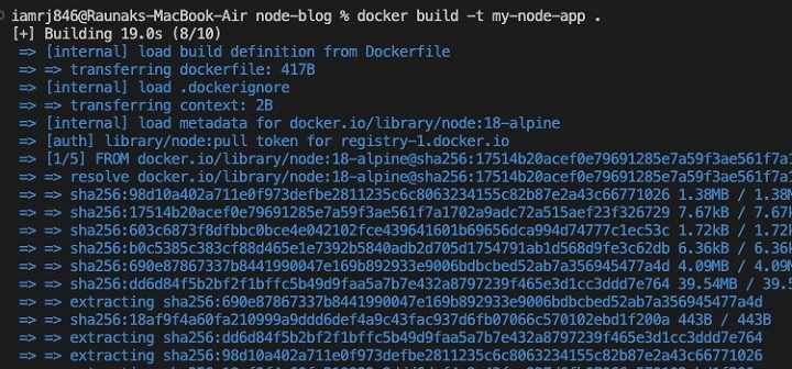 Docker Setting NodeJs 5
