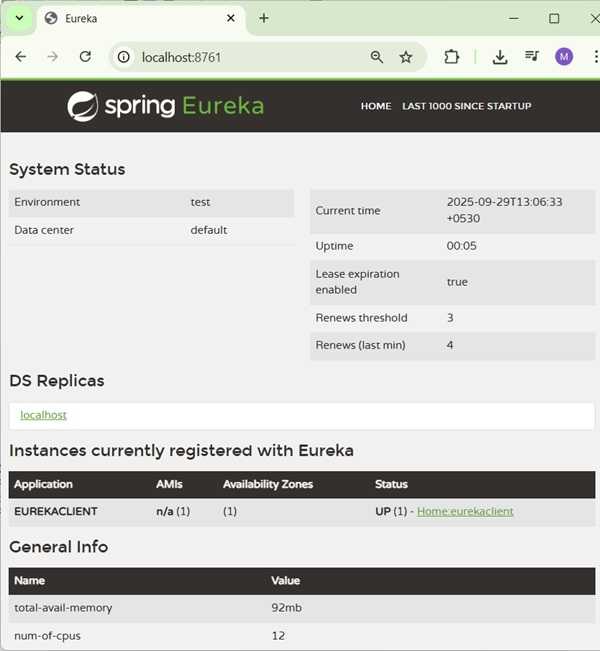 Eureka Client Application