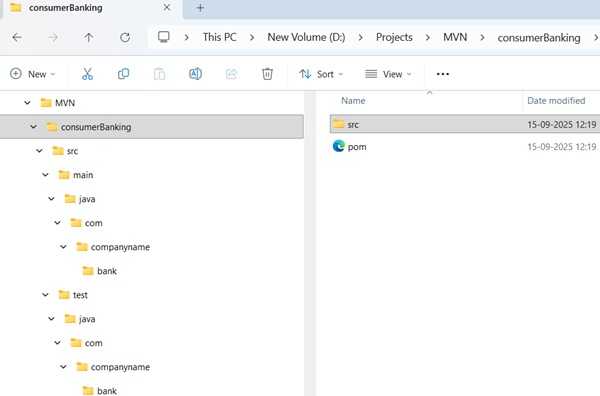 Java application project structure