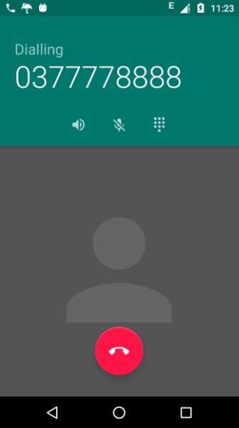 Android Mobile Call Progress