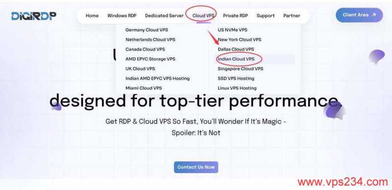 DIGIRDP印度VPS购买教程-入口链接