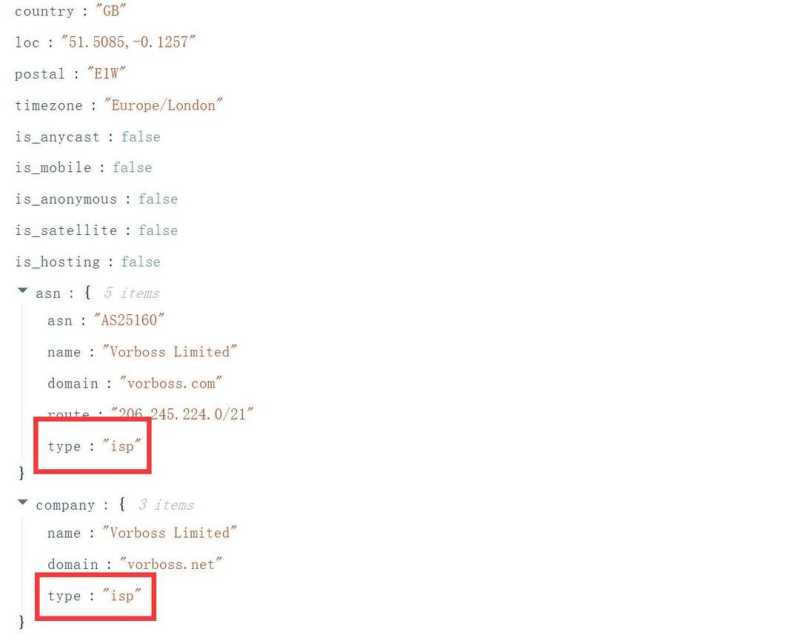 六六云英国家宽VPS测评-ISP属性测试