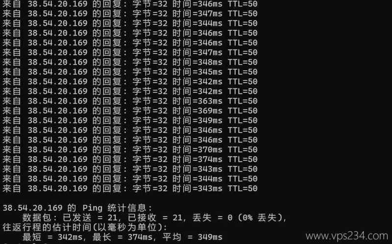 萤光云智利VPS网络测评-本地Ping平均延迟