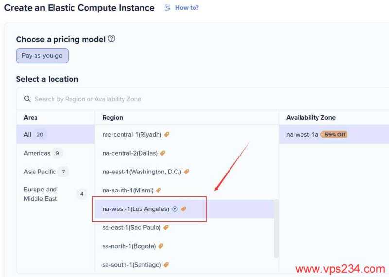 Zenlayer美国VPS购买教程-机房选择