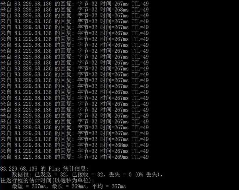 Kamatera英国VPS网络测试-本地Ping平均延迟
