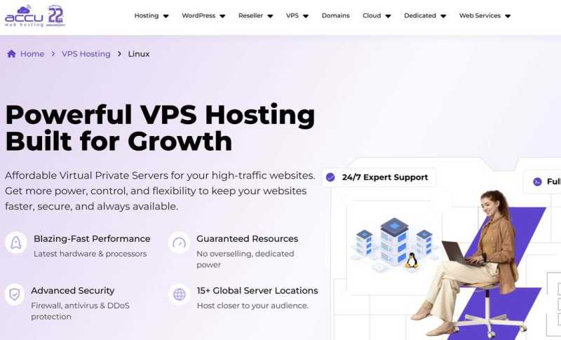 AccuWebHosting：英国VPS-伦敦机房-配置高