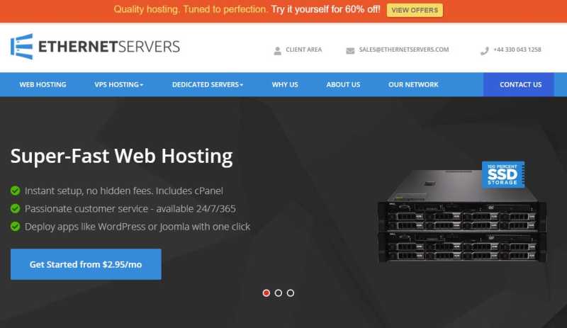 EthernetServers美国VPS测评 - 免费DDoS防御