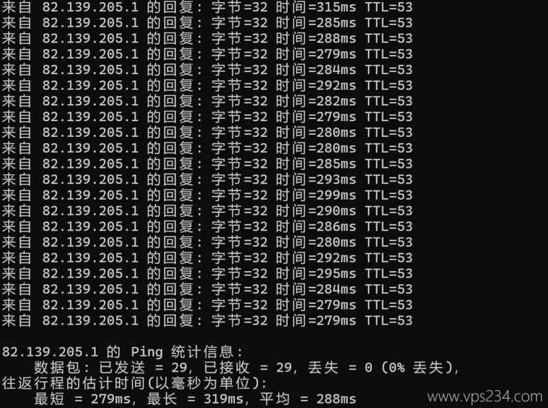 荫云德国家宽VPS网络测试-本地Ping平均延迟
