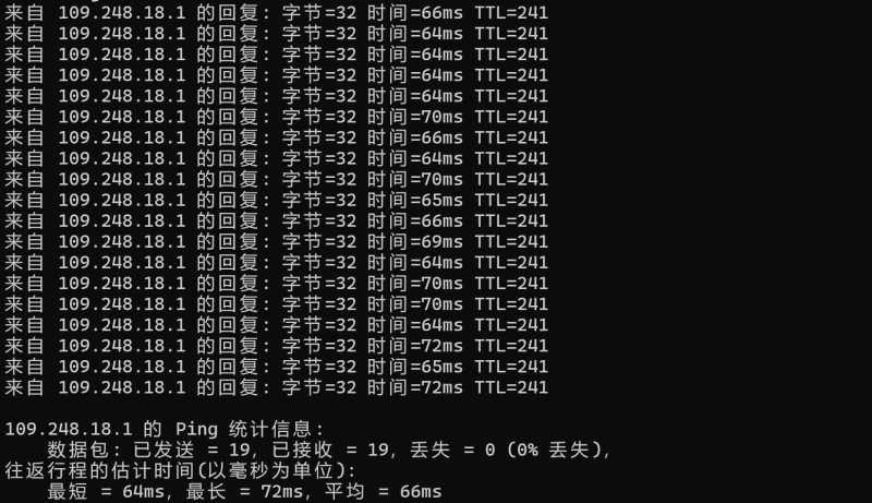 Megalayer菲律宾VPS测评 - 本地Ping平均延迟测试