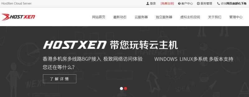 HostXen美国VPS，CN2 GIA线路，无限流量插图