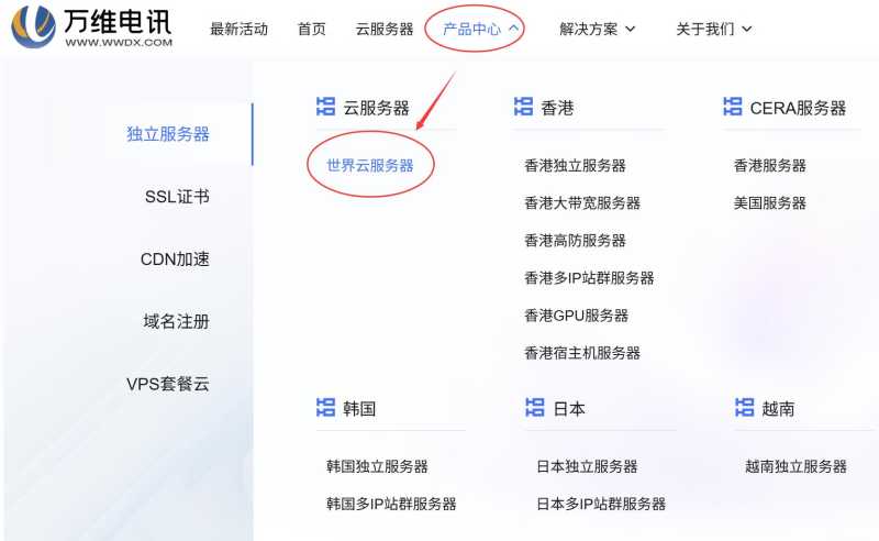 万维电讯菲律宾VPS购买教程-入口链接