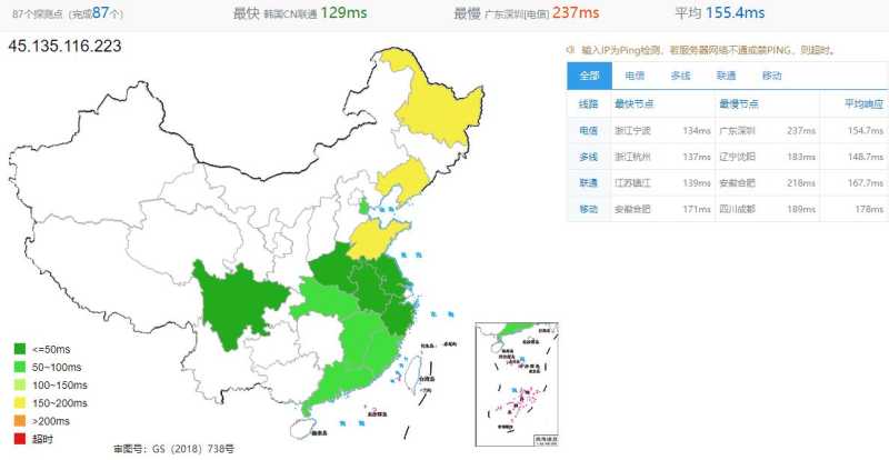 PIGYun猪云美国VPS测评 – CN2 GIA/AS9929线路支持插图2