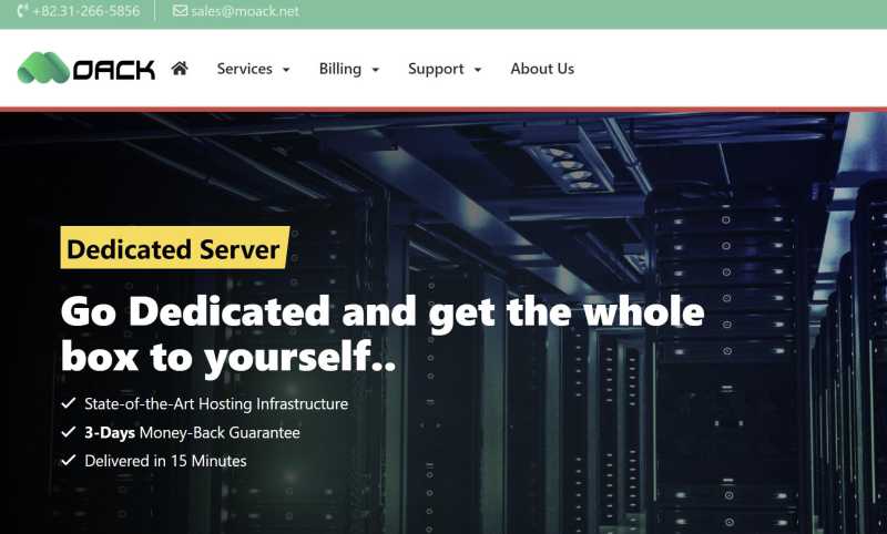 MOACK：韩国独立服务器 - CN2优化线路