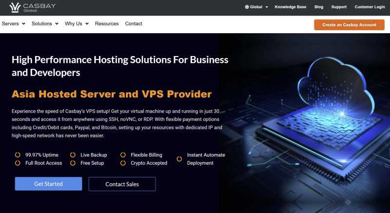 Casbay: 马来西亚原生服务器/独立服务器8折优惠-100Mbps带宽