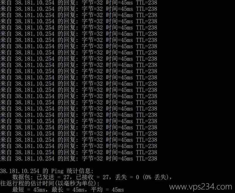 Jtti香港站群服务器测评 - 本地Ping平均延迟测试