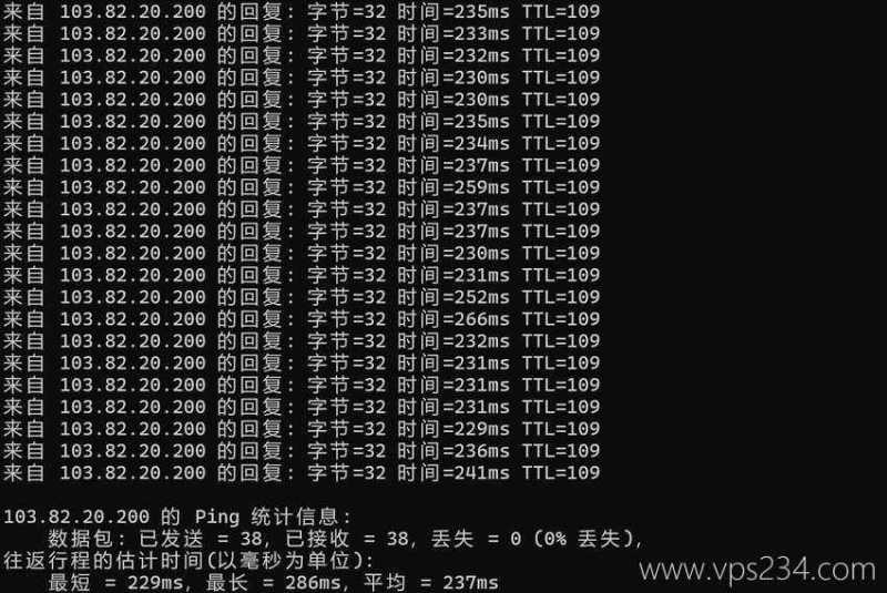 本地Ping平均延迟测试