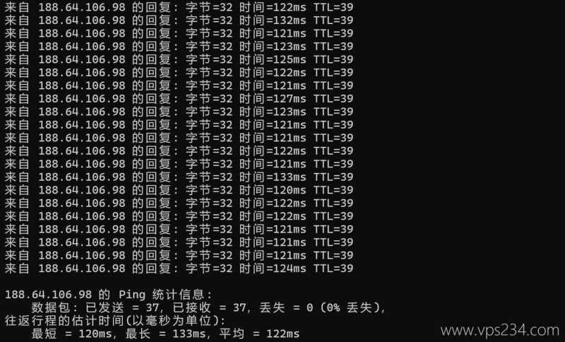 IPRaft马来西亚VPS测评-Ping延迟测试