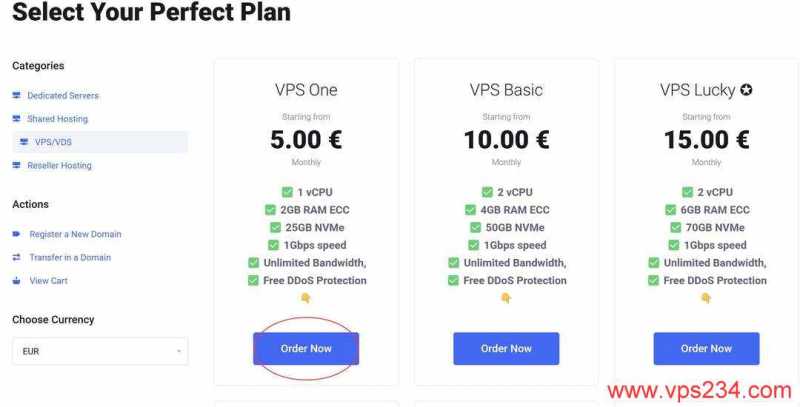 AvaHost摩尔多瓦VPS购买教程-套餐选择