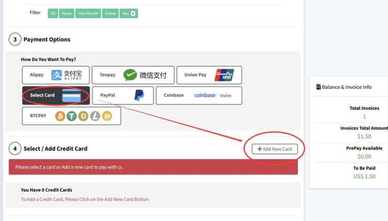 InterServer美国VPS购买教程-信用卡付款