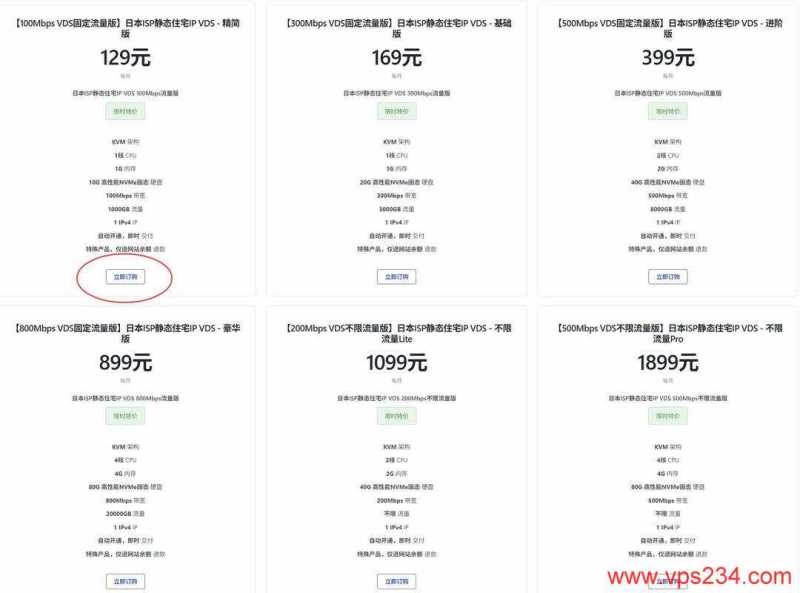 丽萨主机日本家宽VPS购买教程-价格套餐