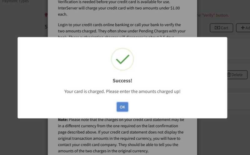 InterServer美国VPS购买教程-请求验证成功