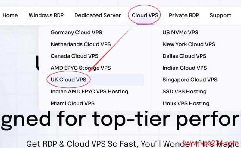 DIGIRDP英国VPS购买教程-入口链接