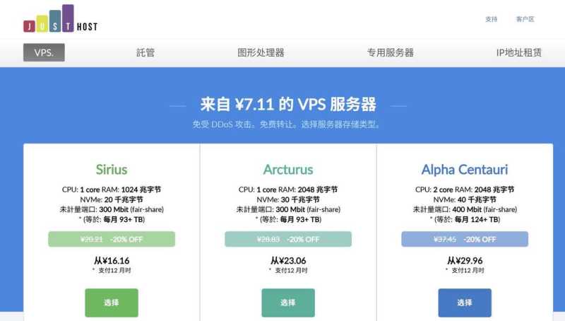 美国VPS推荐-justhost.asia