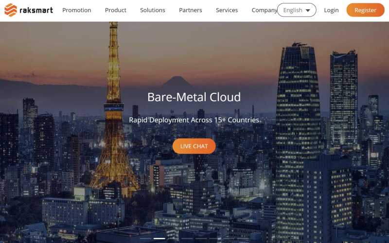 日本独立服务器推荐 - RAKsmart