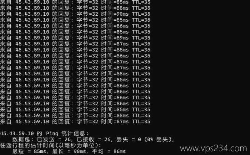 UCloud台湾VPS测评 - 本地Ping平均延迟测试