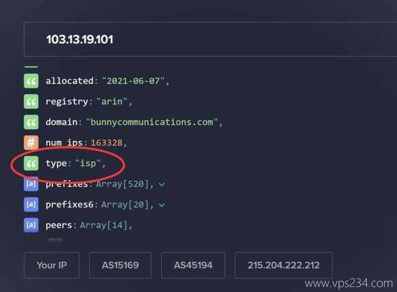 莱卡云日本家宽VPS网络测试-ASN ISP类型